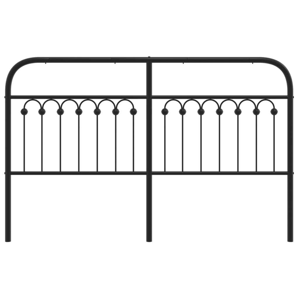 Cabeceira de cama 150 cm metal preto