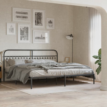 Cabeceira de cama 193 cm metal preto