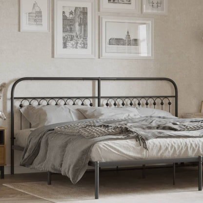 Cabeceira de cama 193 cm metal preto