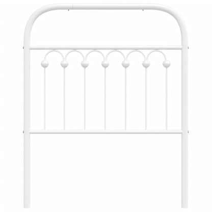 Cabeceira de cama 75 cm metal branco