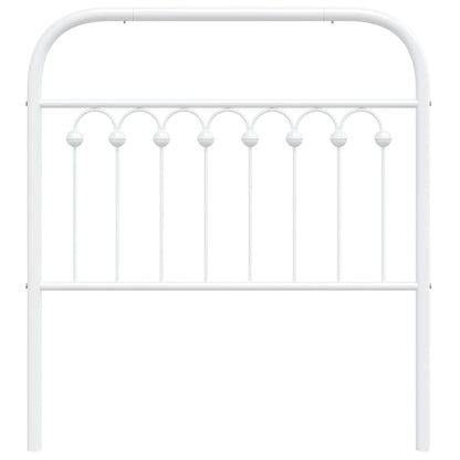 Cabeceira de cama 90 cm metal branco