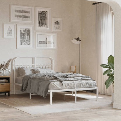 Cabeceira de cama 120 cm metal branco