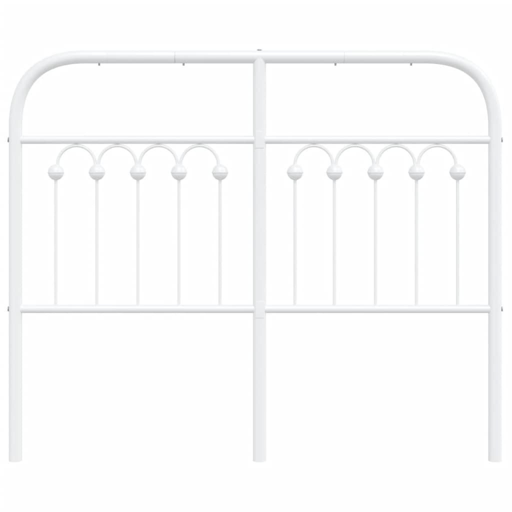 Cabeceira de cama 120 cm metal branco