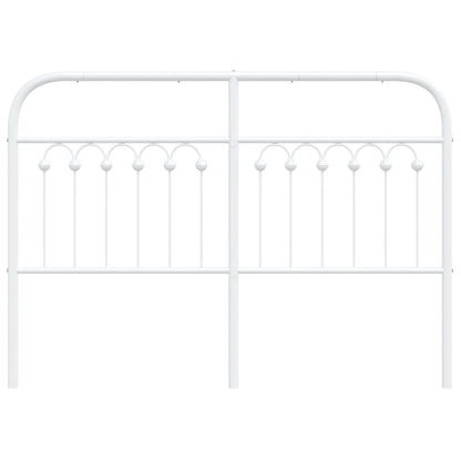 Cabeceira de cama 135 cm metal branco