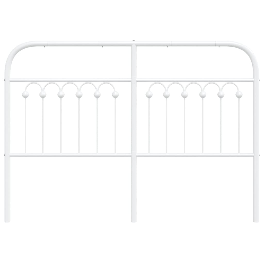 Cabeceira de cama 140 cm metal branco