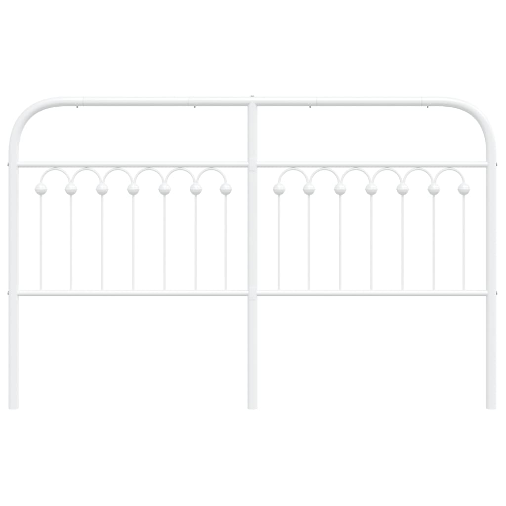 Cabeceira de cama 150 cm metal branco