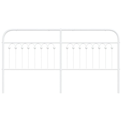 Cabeceira de cama 180 cm metal branco