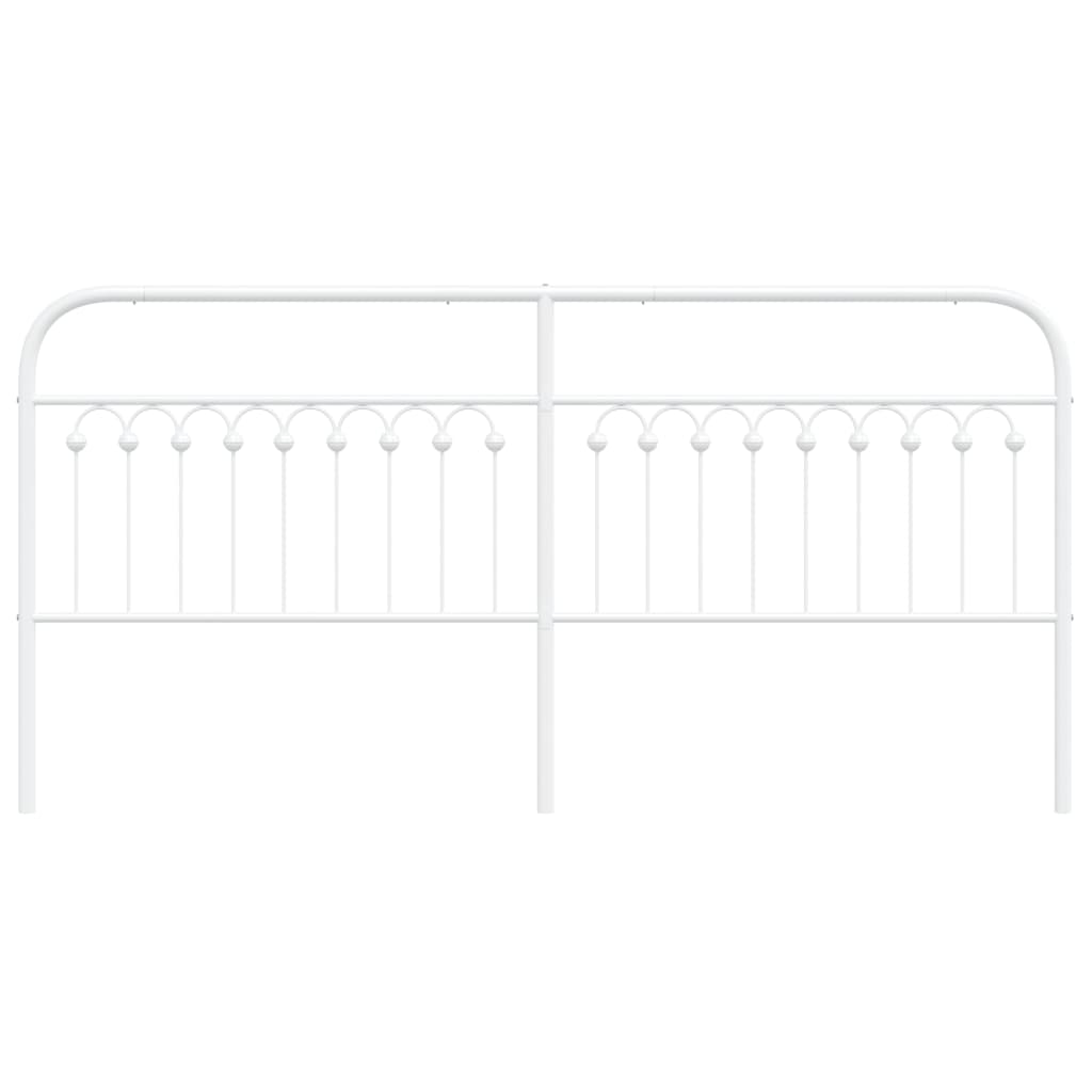 Cabeceira de cama 193 cm metal branco