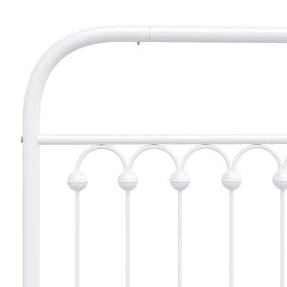 Cabeceira de cama 193 cm metal branco