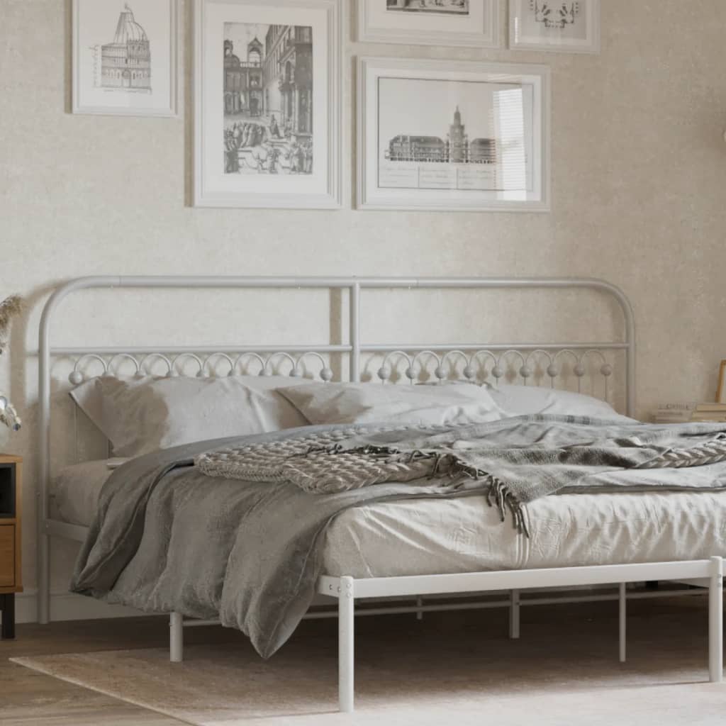 Cabeceira de cama 193 cm metal branco