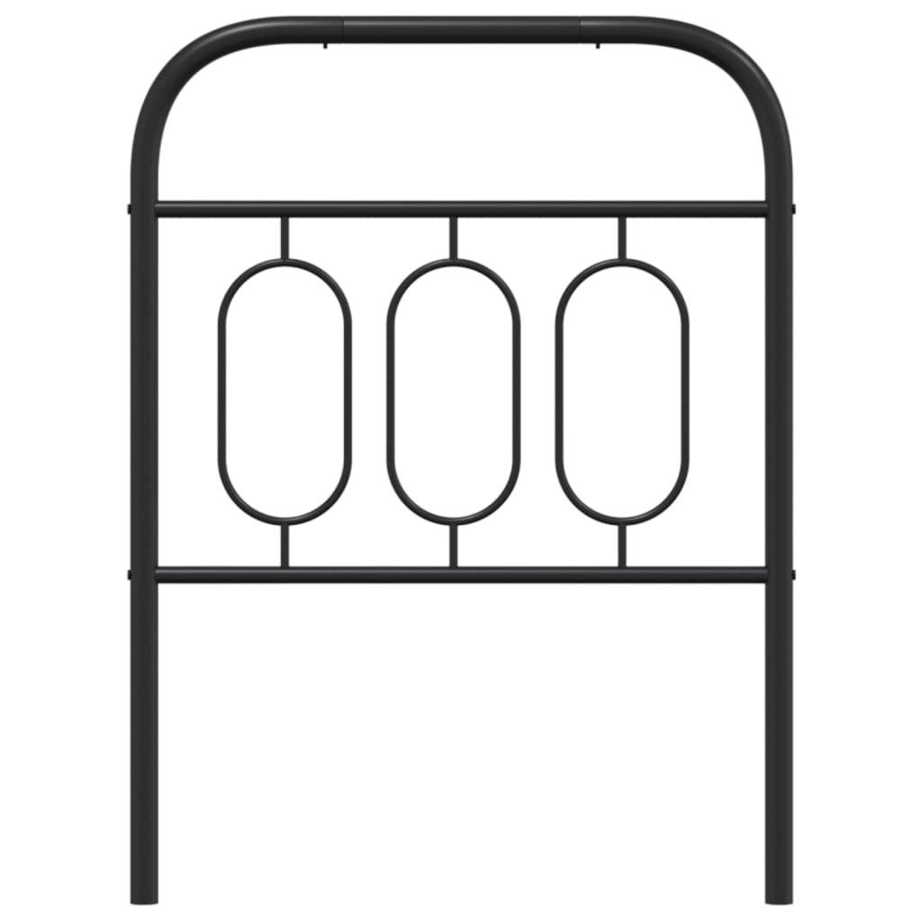 Cabeceira de cama 75 cm metal preto