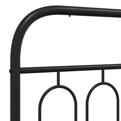 Cabeceira de cama 75 cm metal preto