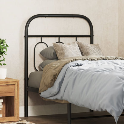 Cabeceira de cama 75 cm metal preto