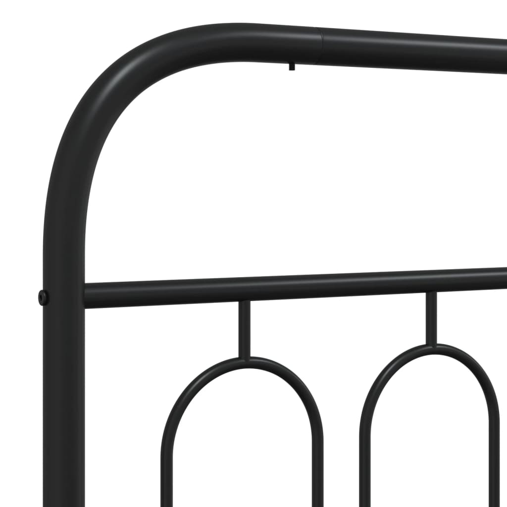 Cabeceira de cama 90 cm metal preto