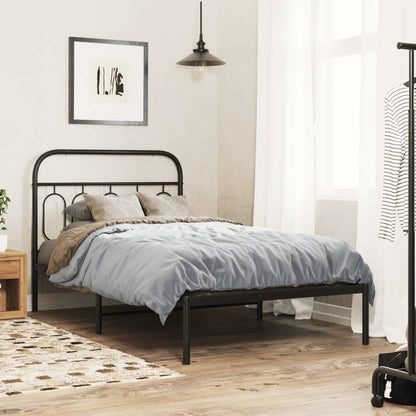 Cabeceira de cama 100 cm metal preto