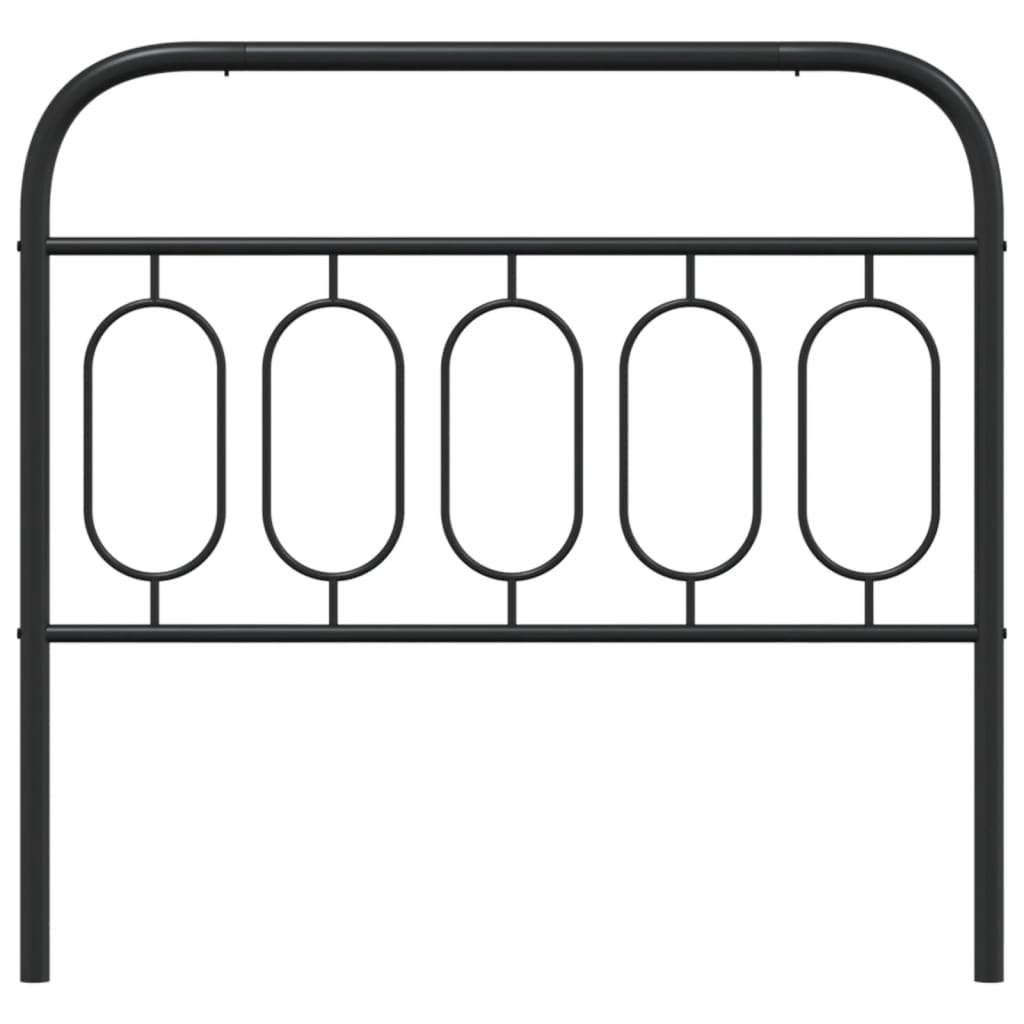 Cabeceira de cama 100 cm metal preto