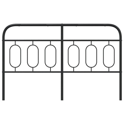 Cabeceira de cama 140 cm metal preto