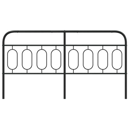 Cabeceira de cama 160 cm metal preto