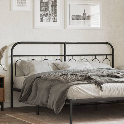 Cabeceira de cama 183 cm metal preto