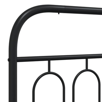 Cabeceira de cama 193 cm metal preto