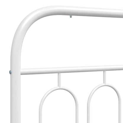 Cabeceira de cama 90 cm metal branco