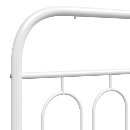 Cabeceira de cama 137 cm metal branco