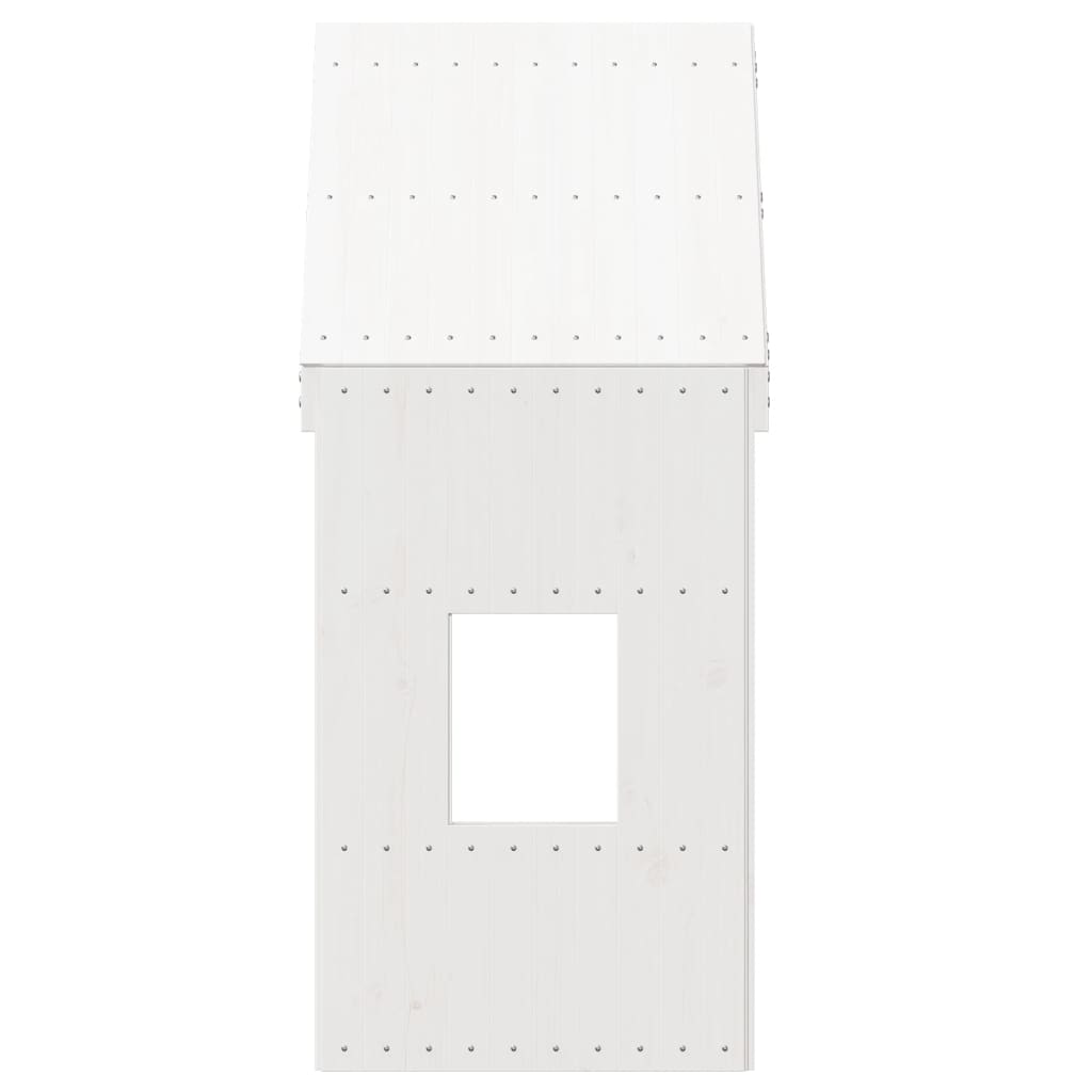 Telhado de cama infantil 60x89x134,5 cm pinho maciço branco