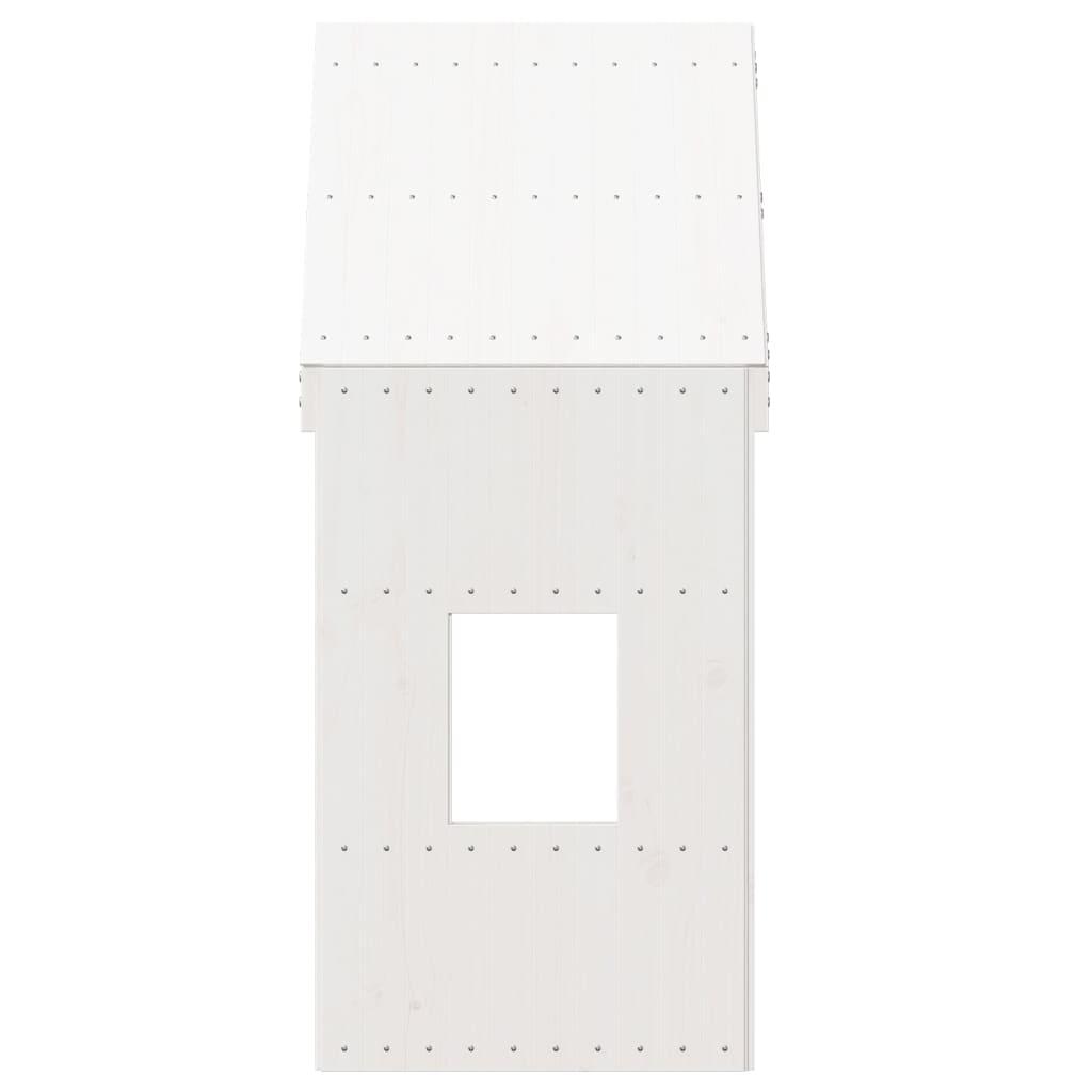 Telhado de cama infantil 60x99x139,5 cm pinho maciço branco