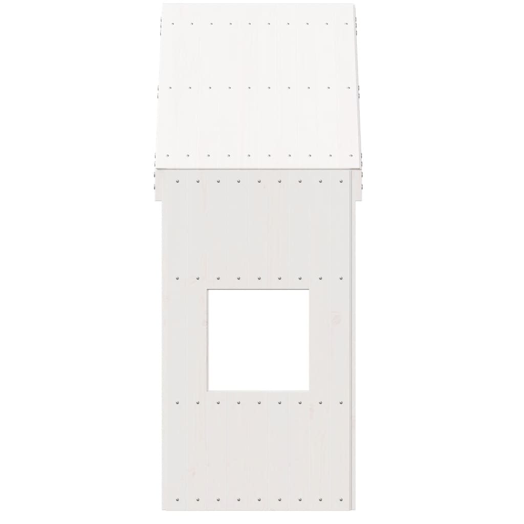 Telhado de cama infantil 55x99x139,5 cm pinho maciço branco