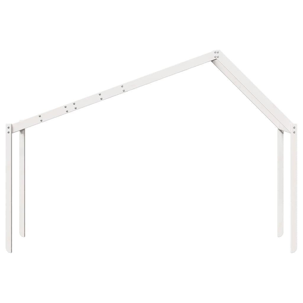 Telhado de cama infantil 213x95,5x144,5 cm pinho maciço branco