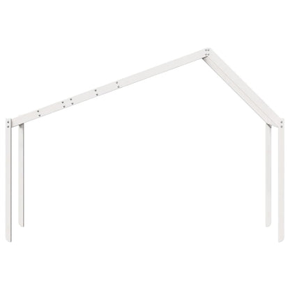 Telhado de cama infantil 213x95,5x144,5 cm pinho maciço branco