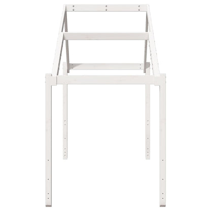 Telhado de cama infantil 213x95,5x144,5 cm pinho maciço branco