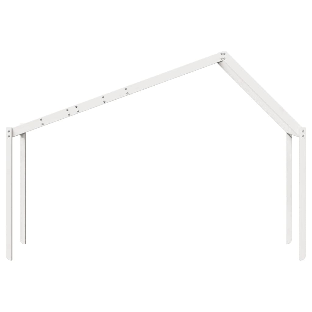 Telhado de cama infantil 203x95,5x142 cm pinho maciço branco