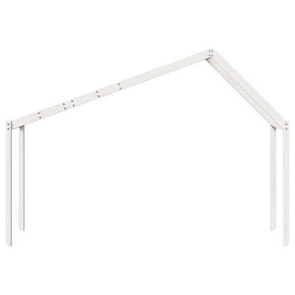 Telhado de cama infantil 203x95,5x142 cm pinho maciço branco