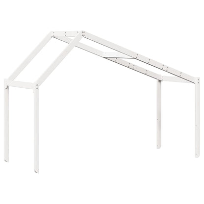 Telhado de cama infantil 203x80,5x142 cm pinho maciço branco