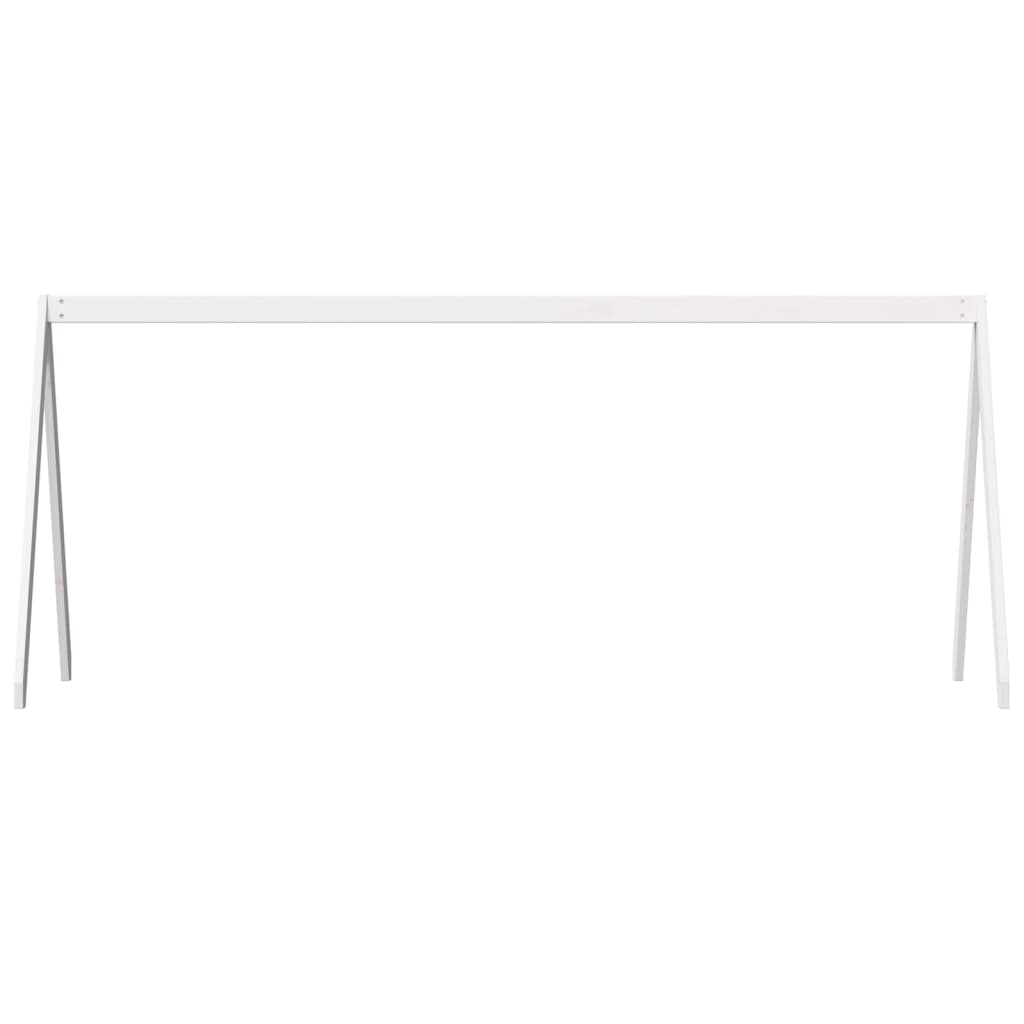 Telhado de cama infantil 209x95,5x88 cm pinho maciço branco