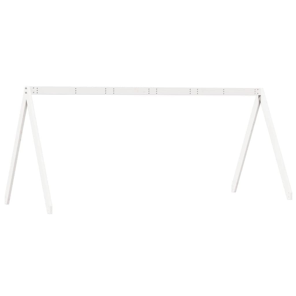 Telhado de cama infantil 209x95,5x88 cm pinho maciço branco