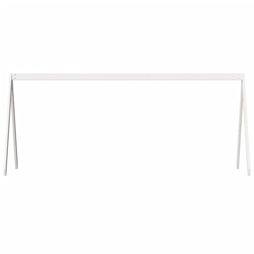 Telhado de cama infantil 199x95,5x88 cm pinho maciço branco