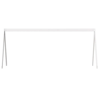 Telhado de cama infantil 203x80,5x142 cm pinho maciço branco