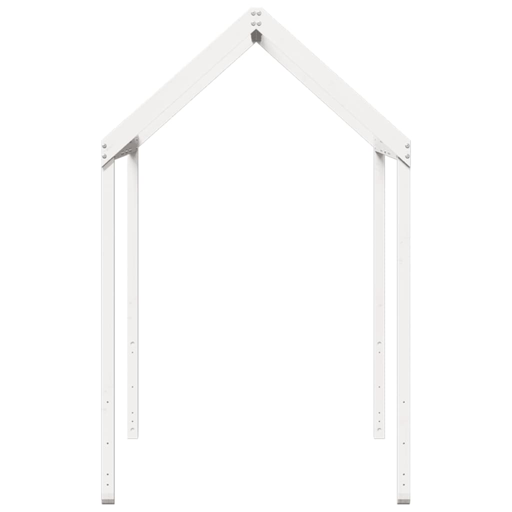 Telhado de cama infantil 217x95,5x159 cm pinho maciço branco