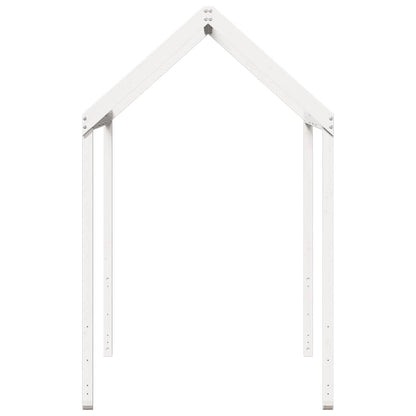 Telhado de cama infantil 207x95,5x159 cm pinho maciço branco