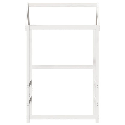 Telhado de cama infantil 98x70x176,5 cm pinho maciço branco