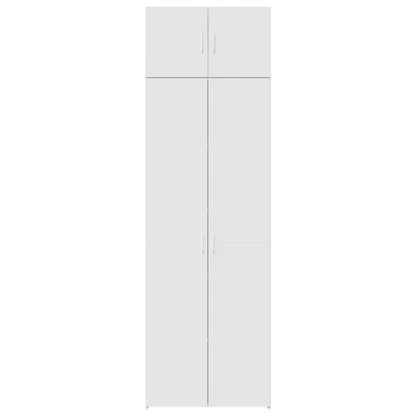 Armário de arrumação 70x42,5x225 cm derivados de madeira branco