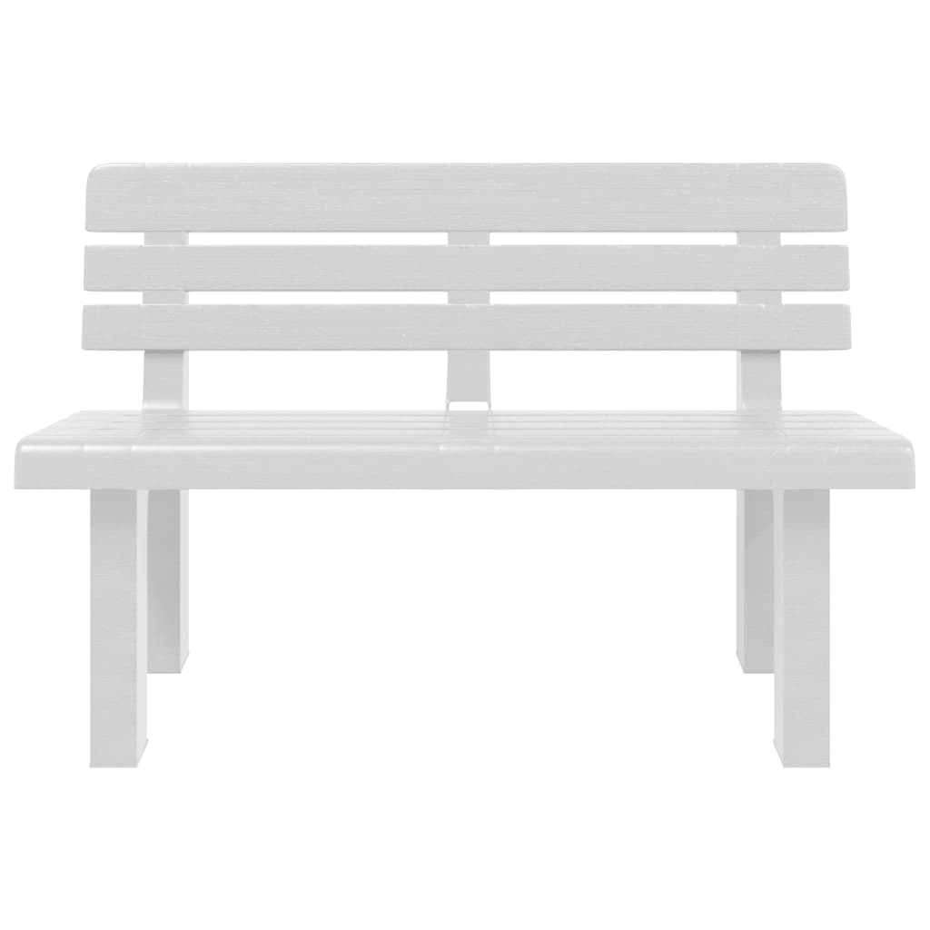 Banco de jardim 110x52x71 cm polipropileno branco