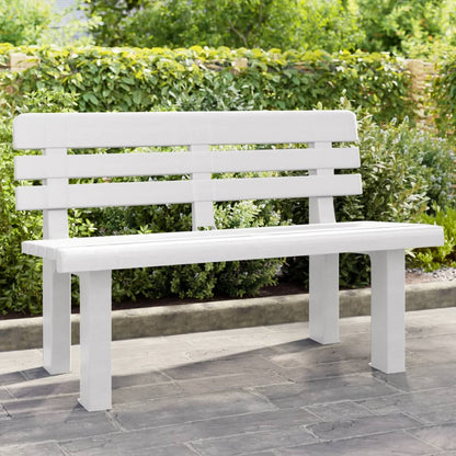 Banco de jardim 110x52x71 cm polipropileno branco