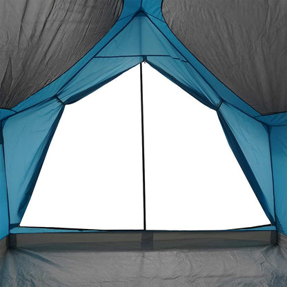 Tenda de campismo para 5 pessoas tecido impermeável azul