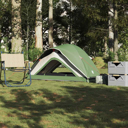 Tenda de campismo para 1 pessoa impermeável verde