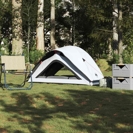 Tenda de campismo p/ 1 pessoa tecido opaco impermeável branco