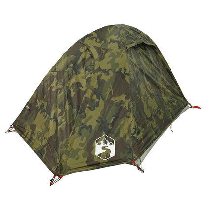 Tenda de campismo cúpula p/ 2 pessoas impermeável camuflagem