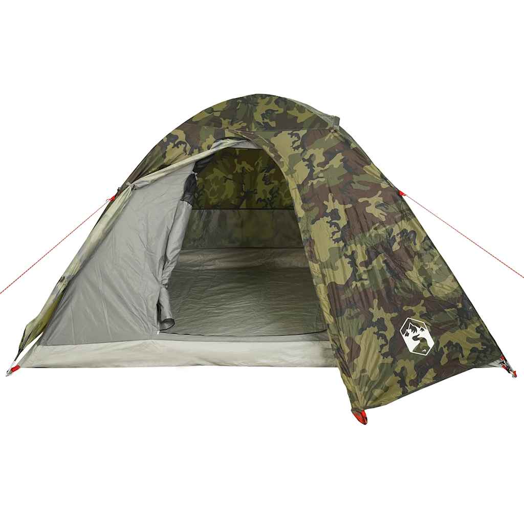 Tenda de campismo cúpula p/ 3 pessoas impermeável camuflagem